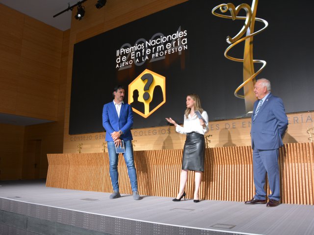 09David Amor, Esther Gómez (Mi enfermera favorita) y Florentino Pérez Raya